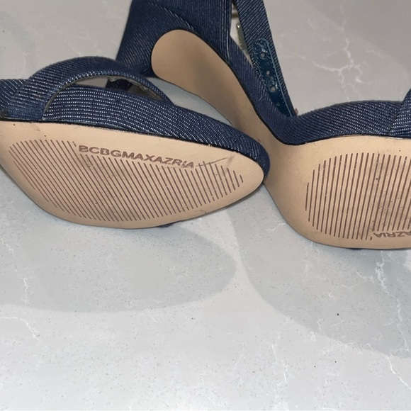 BCBG Denim Heel Stilletos - Picture 3 of 4